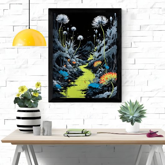 Neon Nocturne Foto Afdruk