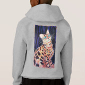 Neon Noir Bengaalse Kat (Achterkant)
