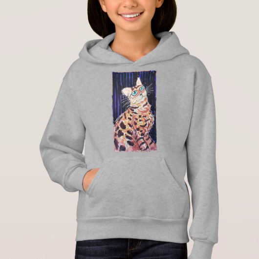 Neon Noir Bengaalse Kat (Voorkant)