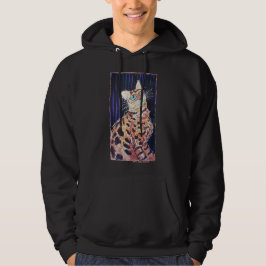 Neon Noir Bengaalse Kat Hoodie