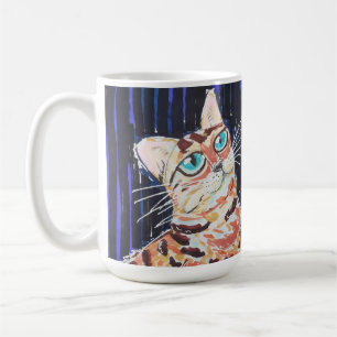 Neon Noir Bengaalse Kat Koffiemok