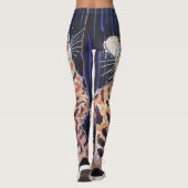 Neon Noir Bengaalse Kat Leggings (Achterkant)