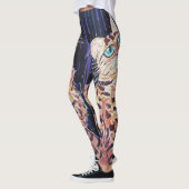 Neon Noir Bengaalse Kat Leggings (Links)