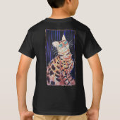Neon Noir Bengaalse Kat T-shirt (Achterkant)