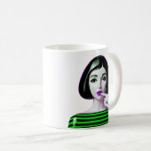 Neon Noir Muse Koffiemok (Voorkant rechts)