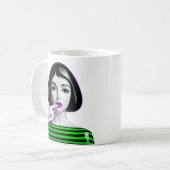 Neon Noir Muse Koffiemok (Voorkant links)