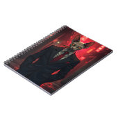 Neon Noir Sphynx Cat in Mafia Style Notitieboek (Linkerzijde)