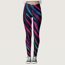 Neon Noir Zebra Pattern