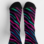 Neon Noir Zebra Pattern Sokken (Top)