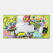 Neon Noise – Cartoon Band Mouse Pad (Keyboard & Muis)