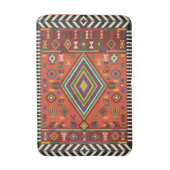 Neon Nomad Soul - Levendig Tribal Geometrisch Tapi Badmat (Voorkant Verticaal)