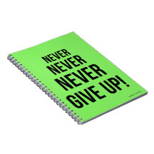 Neon nooit opgeven Winston Churchill Motivatie