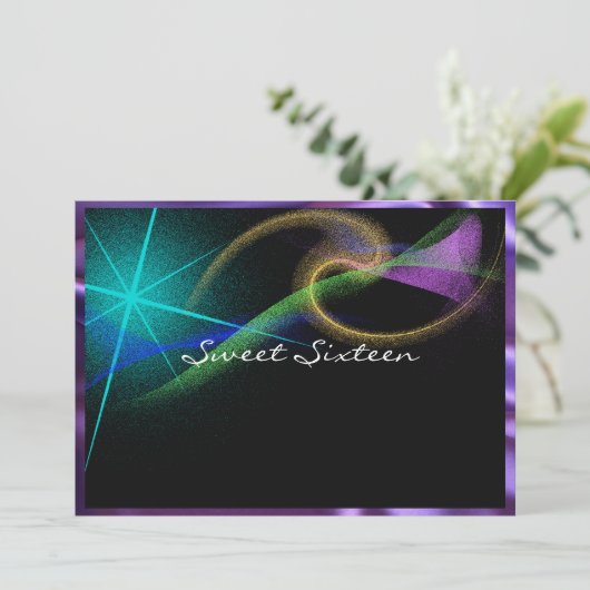  neon, noordelijk licht, zoete zestien; kaart (Staand voorkant)