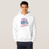 Neon Nostalgia: Bold 90s Retro Vibes Hoodie (Voorkant volledig)