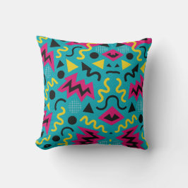 Neon Nostalgia: een gedurfde 90s-remix Kussen