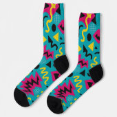 Neon Nostalgia: een gedurfde 90s-remix Sokken (Links)