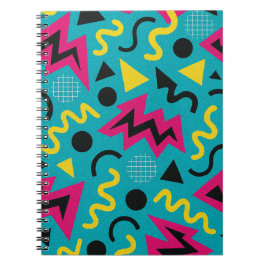 Neon Nostalgie: Een Krachtige 90s Remix Notitieboek