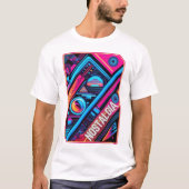 Neon Nostalgie -  vibes T-shirt (Voorkant)
