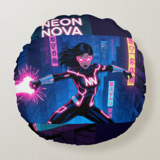Neon Nova Rond Kussen
