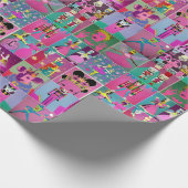 Neon Nutkraker Sugar Plum Fairy Wrapping Paper Cadeaupapier (Hoek)