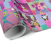Neon Nutkraker Sugar Plum Fairy Wrapping Paper Cadeaupapier (Rol Hoek)