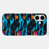 Neon Ocean Abstract Case-Mate iPhone Case (Achterkant (horizontaal))