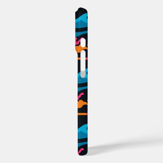 Neon Ocean Abstract Case-Mate iPhone Case (Achterkant / Links)