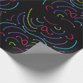 Neon Octagonal Bright Lights Cadeaupapier (Hoek)