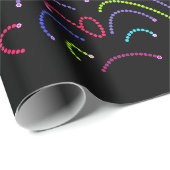 Neon Octagonal Bright Lights Cadeaupapier (Rol Hoek)