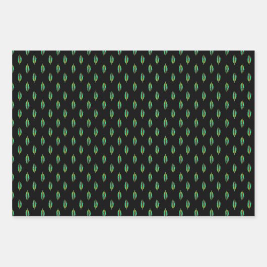 Neon Oerwoud Colorful Leaf Inpakpapier Vel (Voorkant)