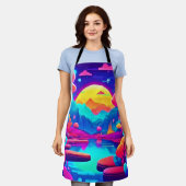 Neon Oerwoud Dream Art Schort (Gedragen)