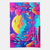 Neon Oerwoud Dream Art Theedoek (Verticaal)