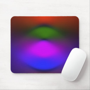 Neon of Blue, Paars, Green & Oranje Mousepad Muismat