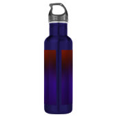 Neon of Blue, Paarse, Groene & Oranje Naam toevoeg Waterfles (Achterkant)