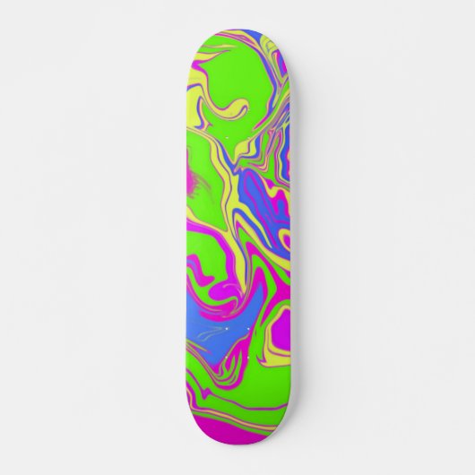 Neon Oil Spill Skateboard (Voorkant)