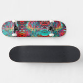 Neon Ombre Pattern Skateboard (Horizontaal)
