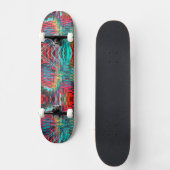 Neon Ombre Pattern Skateboard (Voorkant)