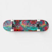Neon Ombre Pattern Skateboard (Horizontaal)