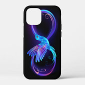 Neon Oneindigheidssymbool met Gloeiende Kolibrie Case-Mate iPhone Case (Achterkant)