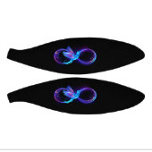 Neon Oneindigheidssymbool met Glowende Kolibrie Basketbal (Panelen)