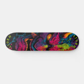 Neon Oni Mask - Limited Edition Graffiti Street Persoonlijk Skateboard (Horizontaal)