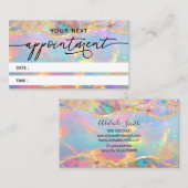 neon opal textuurkaart visitekaartje (Voorkant / Achterkant)