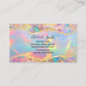 neon opal textuurkaart visitekaartje (Achterkant)