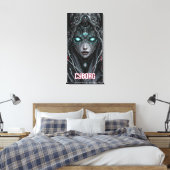 Neon Oracle Cyborg Canvas Afdruk (Insitu (Slaapkamer))