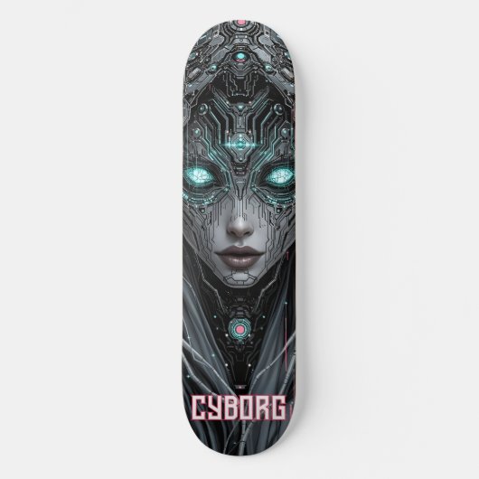 Neon Oracle Cyborg Persoonlijk Skateboard (Voorkant)