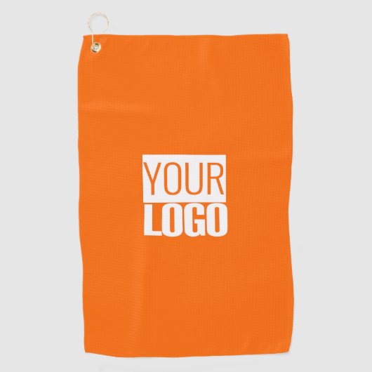 neon orange - add your logo golfhanddoek (Voorkant)
