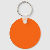 Neon Orange Solid Color  Keychain (Achterkant)