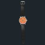Neon oranje - Arabische cijfers bekijken Horloge<br><div class="desc">Vet, neonkleurig oranje horlogeontwerp - Arabische cijfers in wit. Ik kijk uit voor hem die van heldere kleuren houdt. U kunt het nu aanpassen met zijn naam / tekst / monogram enz. Uniek ontwerp van Alma Wad. — Oranje - de kleur van de zon - wordt vaak geassocieerd met het...</div>