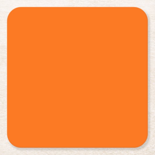 neon oranje - blanco kartonnen onderzetters (Voorkant)