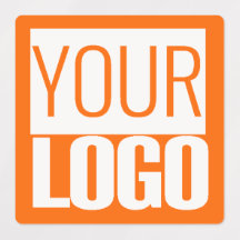 Neon oranje effen kleur - Custom logo